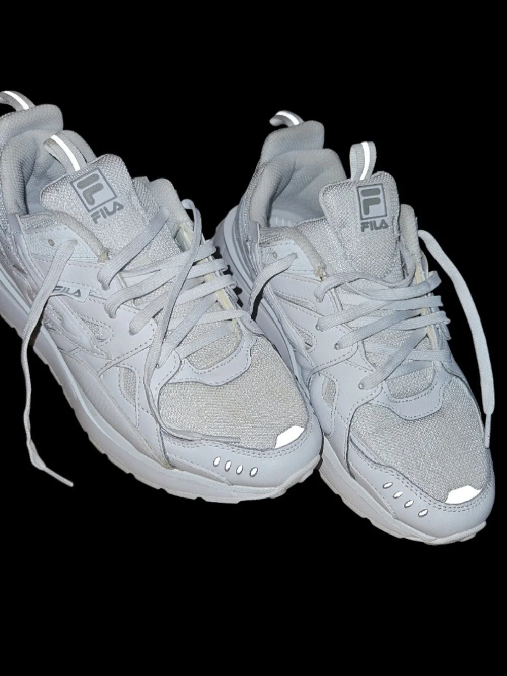 Fila All-White Chunky Casual Sneakers